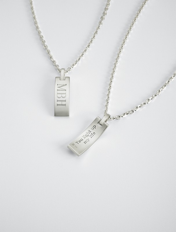 hidden message tag necklace