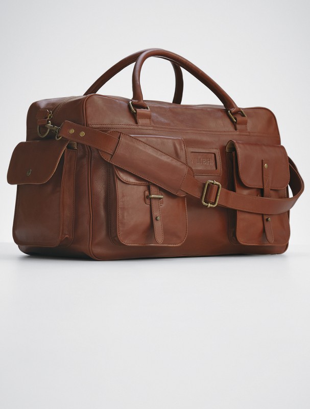 leather excursion duffle bag