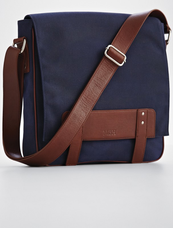 waxed canvas messenger bag