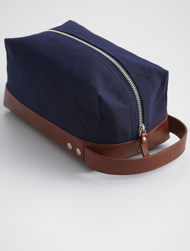 waxed canvas toiletry case