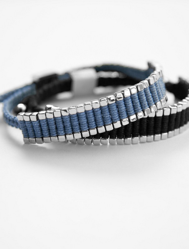 men's woven bracelet