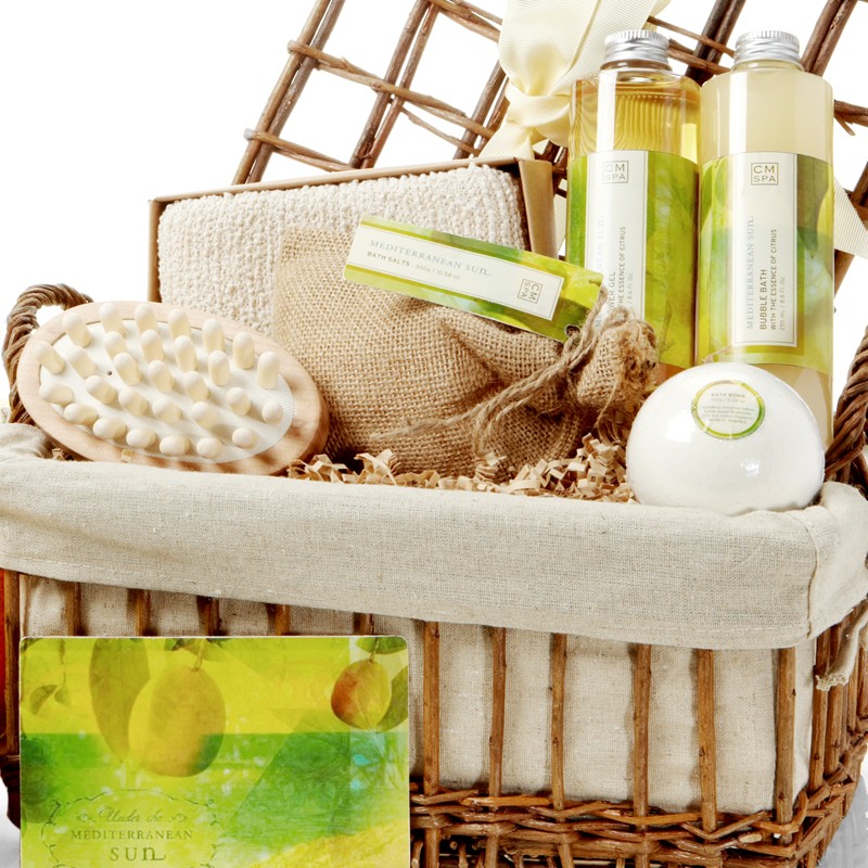 Mediterranean Sun Bath & Body Spa Basket