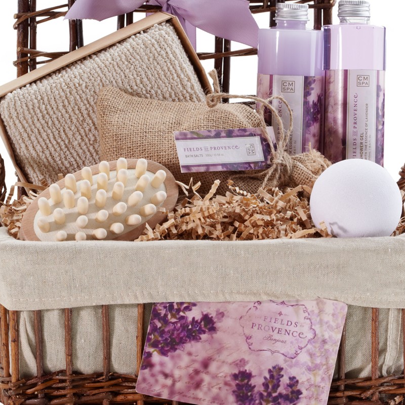 Lavender Relaxation Bath & Body Spa Basket