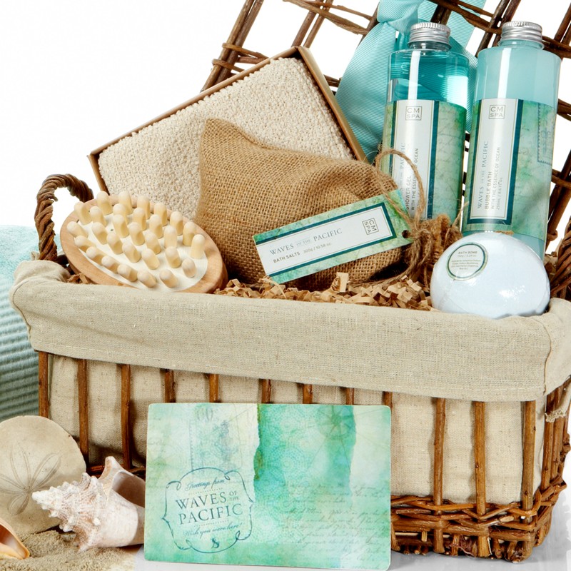 Waves of the Pacific Bath & Body Spa Basket