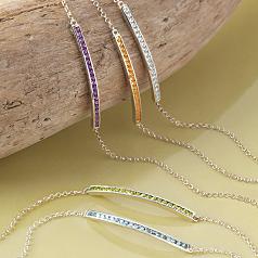 skinny birthstone bracelet