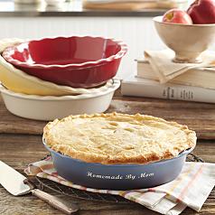 personalized pie dish