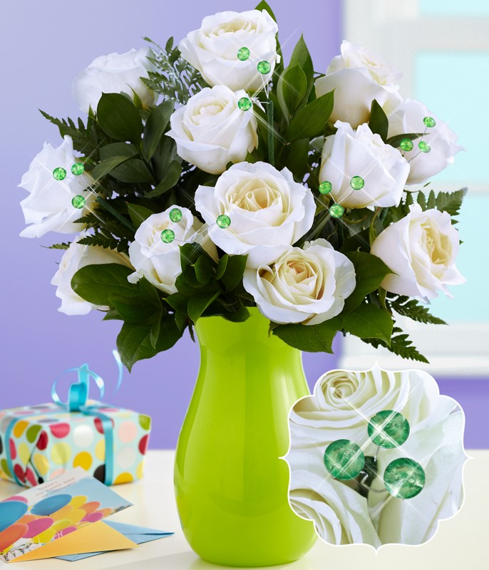 August Birthstone Rose Bouquet