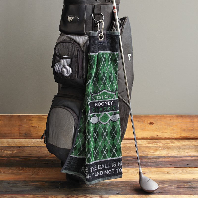 personalized golf towel