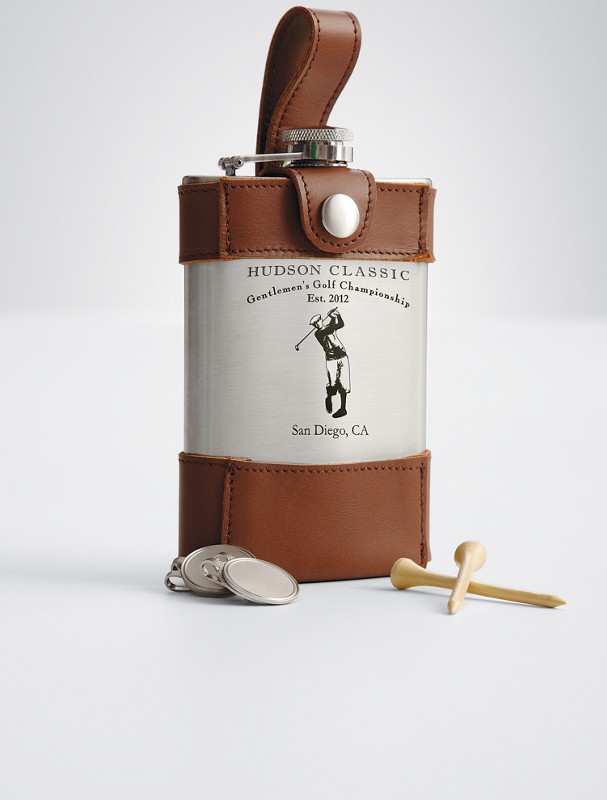 golf flask + accessories