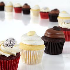 Chocolate, Vanilla, & Red Velvet Cupcakes - 12 Count