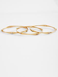 delicate white topaz bangle
