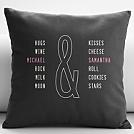 personalized perfect pair throw pillow cover