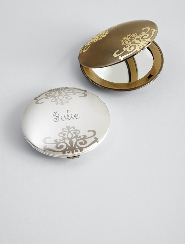 personalized embellished purse mirror