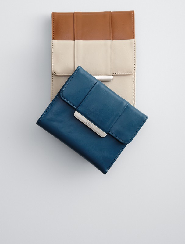 leather wallet - ivory