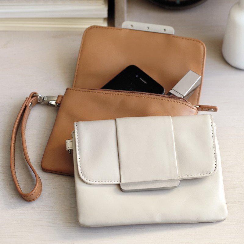 leather wristlet