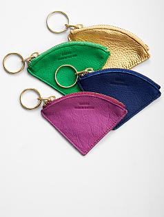 baggu leather wedge pouch