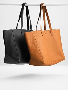baggu leather tote