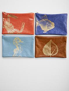 dew drop leather pouch