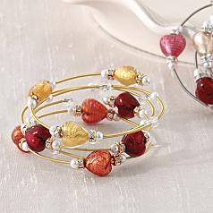 murano heart bracelet