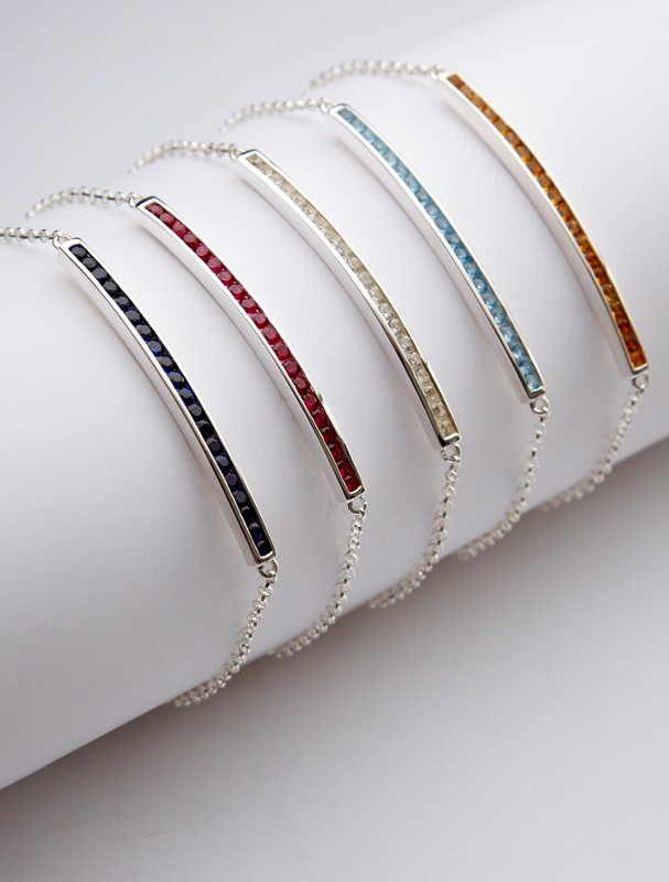 channel birthstone bracelet