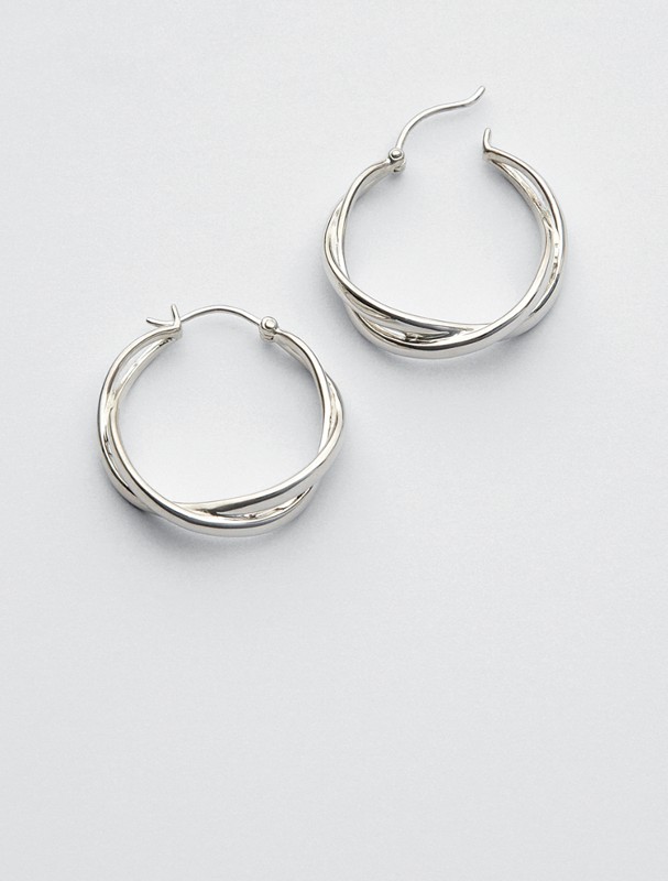 classic infinity hoop earrings