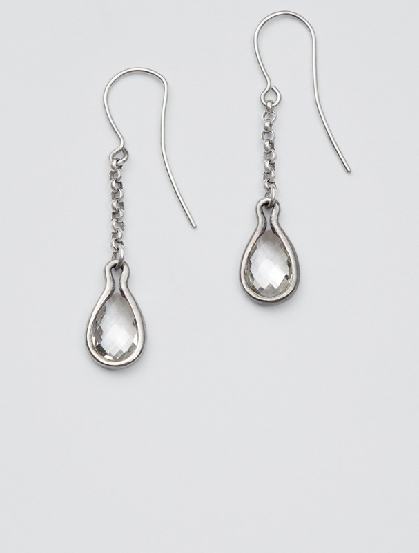 faceted stone earrings