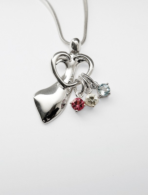 customized motherhood birthstone necklace