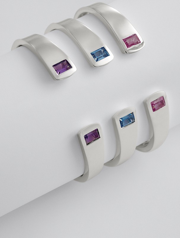 sterling birthstone cuff