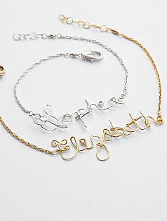 wire wrapped personalized bracelet