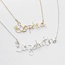 wire wrapped personalized necklace