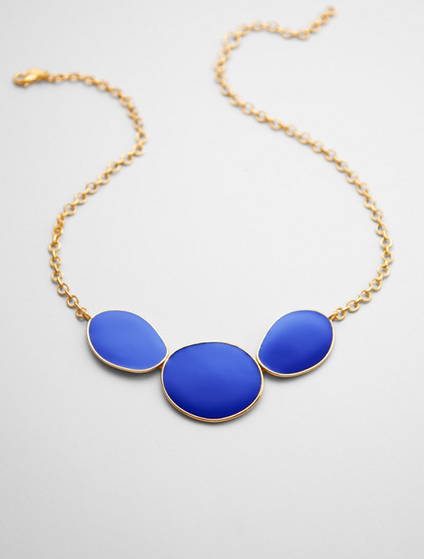 enamel large scale necklace