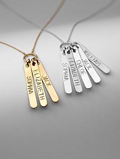 loved ones stamped pendant