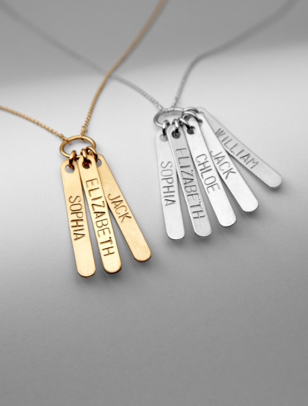 loved ones stamped pendant