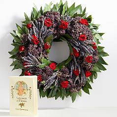 herbal sentiments wreath with keepsake book