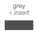 gray cover + insert