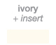 ivory cover + insert