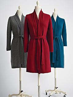 cashmere short robe