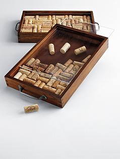 personalizable wine tray cork kit