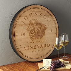 personalized wine cellar sign