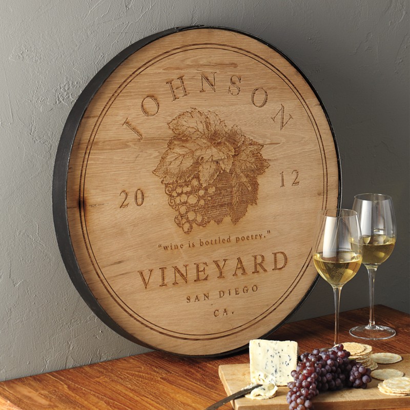personalized wine cellar sign