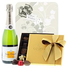 Veuve Clicquot Demi-Sec & Godiva Wedding Gift Set