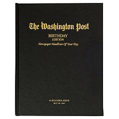 personalized washington post book - birthday edition