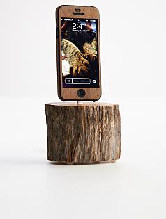 cedar log iphone 5 dock