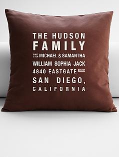 personalized family establishment throw pillow cover