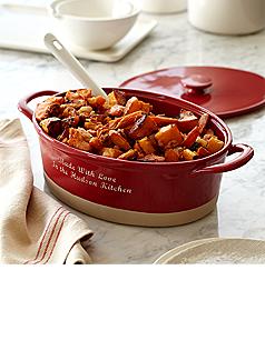 personalized stoneware casserole dish