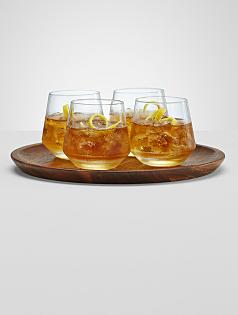 cocktail set + wood tray