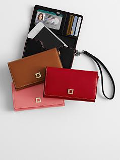 cassie leather smartphone wallet