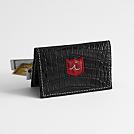 iliac croc embossed credit card wallet