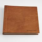 personalized leather family story photo album
