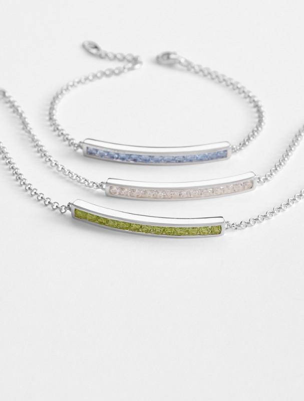 channel set birthstone bracelet